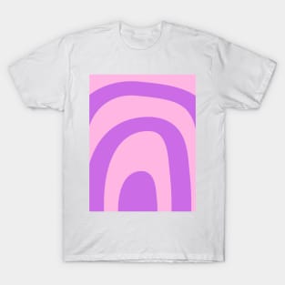 Boho purple and pink rainbow pattern T-Shirt